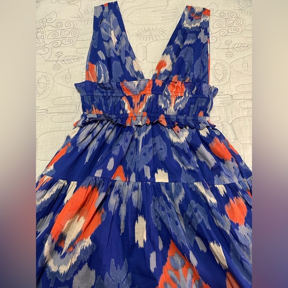 NWT Banjanan Victoria Dress IKAT FLORAL SOLADITE Cotton Pockets - Picture 6 of 13